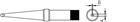 Soldertip TCP screwdriver long 1,0/2,0mm 425°C