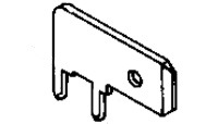 Tab 6,3x0,8mm e=5mm - angled