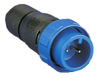 Plug for flex. cable (ø6-6,5mm) 5A/125Vac/dc - male - 8-pos