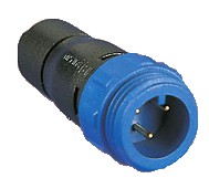 Plug for flex. cable (ø6-6,5mm) 1A/50Vac/dc - male - 12-pos