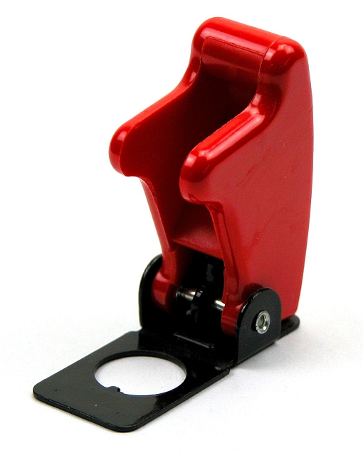 Switchguard voor 11,9mm schakelaars - rood