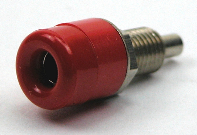 Labory socket panelmount ø4mm - red