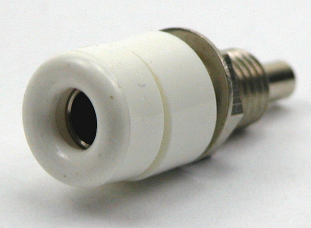 Labory socket panelmount ø4mm - white