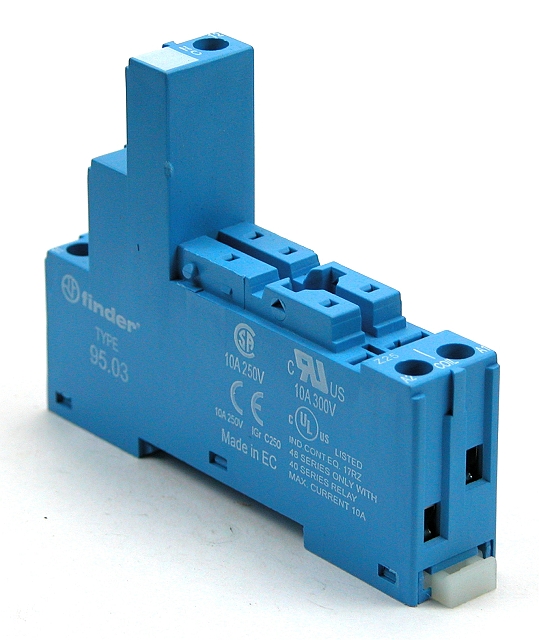 DINrail relaisfassung für 4031.. (raster 3,5mm) relais