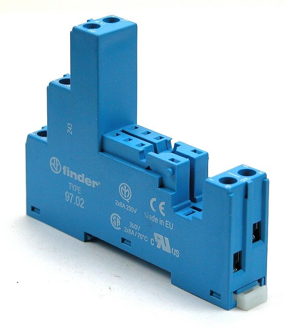 DINrail socket for 4652.. series