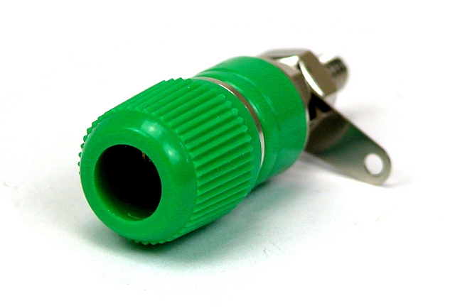 Labory socket panelmount ø4mm - green