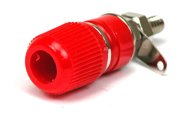 Labory socket panelmount ø4mm - red