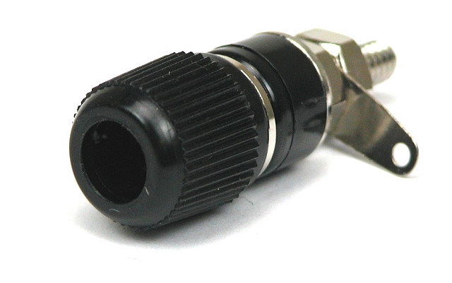 Labory socket panelmount ø4mm - black