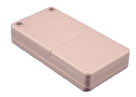 Hand-Held behuizing 160x85x30mm met batterijvak IP-65 - zwart