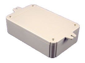 Enclosure ABS 200x150x100mm grey - with flanged lid