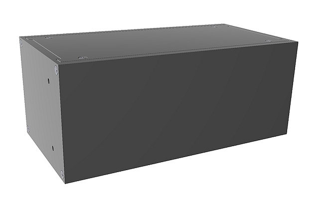 Enclosure 2HE - 211 x 108 x 89mm - black