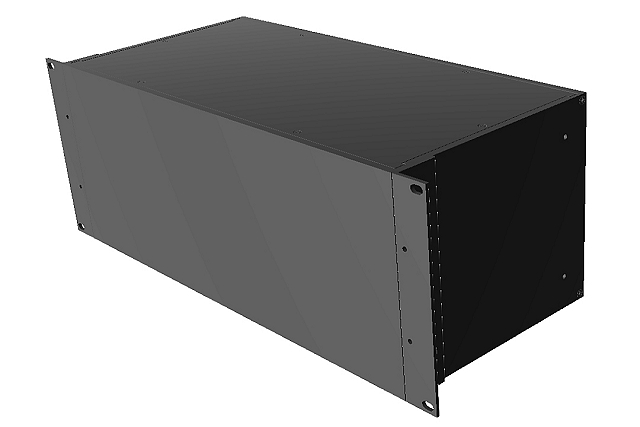 19' Gehäuse 4HE - 422 x 203 x 178mm - schwarz