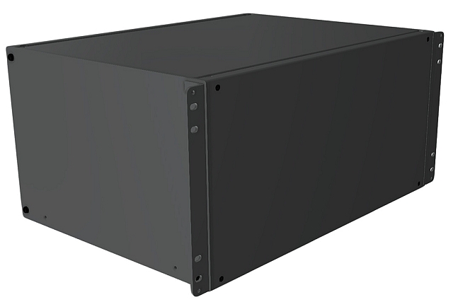 19" Rack 5HE - 330mm depth aluminium - black