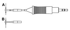 Soldertip screwdrivermodel 1,3mm/0,4mm 40W