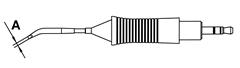 Soldertip screwdrivermodel bent 0,8mm/0,4mm 30°C 40W