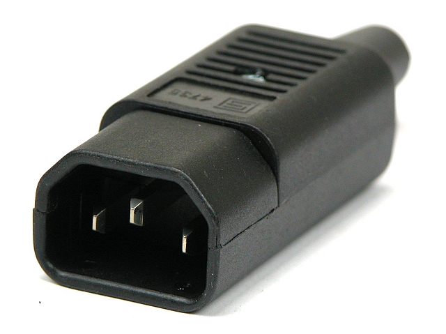 Netz stecker 2p+GND 10A/250V