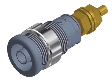 Safety Labory socket panelmount ø4mm - grey