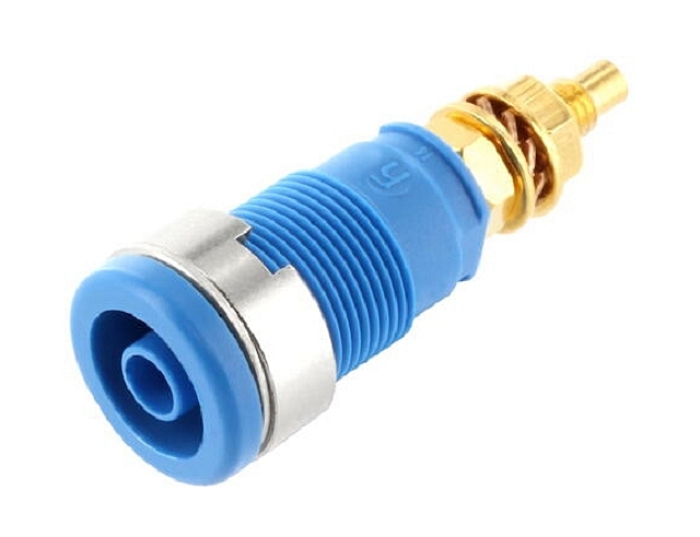 Safety Labory socket panelmount ø4mm - blue