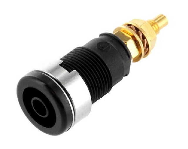 Safety Labory socket panelmount ø4mm - black