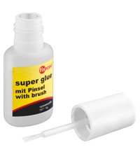 Glue bottle with brush