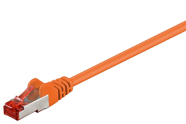 Patchkabel S/FTP Cat6 AWG27/7 - halogeenvrij - oranje - 3m