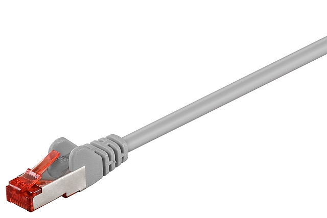 Patchkabel S/FTP Cat6 AWG27/7 - halogeenvrij - grijs - 3m