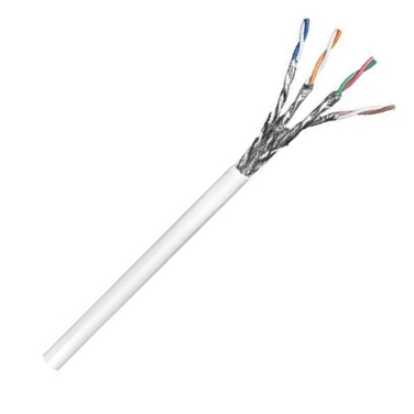 x305m SFTP Cat6 cable CCA 4x2xAWG23/1  - solid - white
