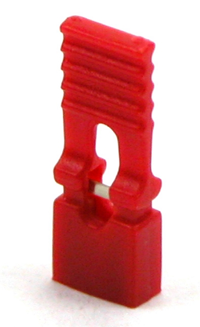 Jumper met gripstrook 2,54mm rood