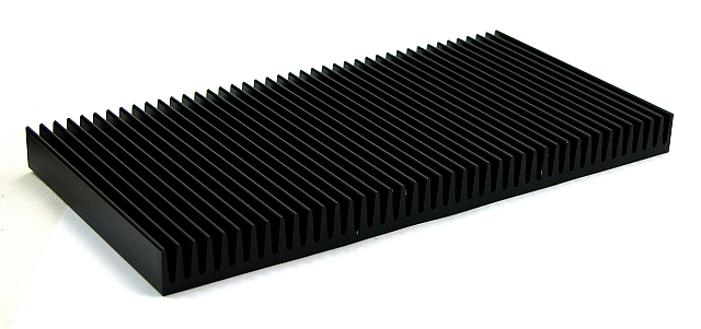 Kühlkörper 200x100x15mm schwarz