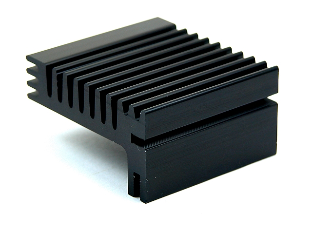 Koelprofiel 55x50x28mm - zwart