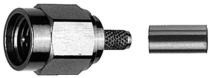 Reversed SMA crimp plug 50 Ohm - RG 174/RG 316
