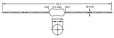 Smoorspoel weerstandmodel 0,1uH 10%