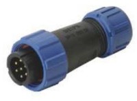 Connector male 5A/200V 2mm² IP-68 - 4-polig