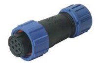 Connector female 5A/200V 2mm² IP-68 - 4-polig