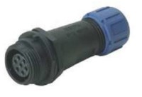 Connector female 13A/125V 2mm² IP-68 - 6-polig