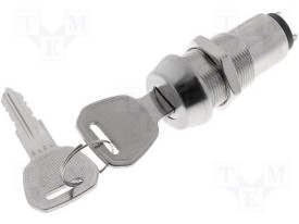 Schlüsselschalter- 4A/125V aan-uit ø24mm