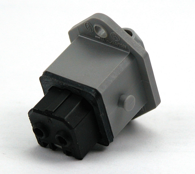 Power connector 2-polig female chassis 16Aac/10Adc