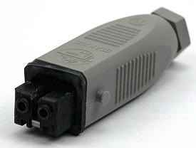 Power connector 2-p female 16Aac/10Adc