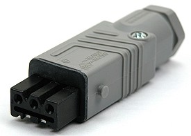 Power connector 3-polig female 16Aac/10Adc