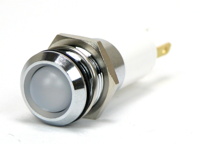 Control LED ø16mm 230Vac - IP-67 - white