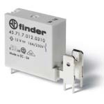 Printrelais 12Vdc/1xmaak met faston (6,3x0,8mm) 16A/250V