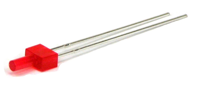 Tower LED ø2mm - 30-70mcd 130° 1,6-2,4V - rood