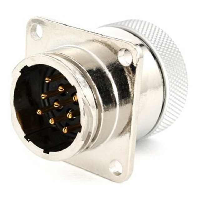 TM Panel mounted receptacle female 9P - Size 17