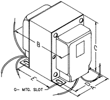 Audio-transformer 30W 2500Ohm 20H