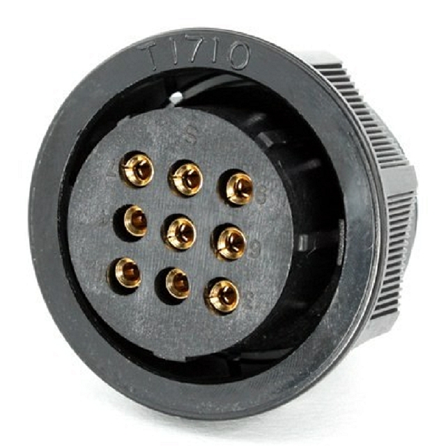 TT Plug connector female 9p - Size 17