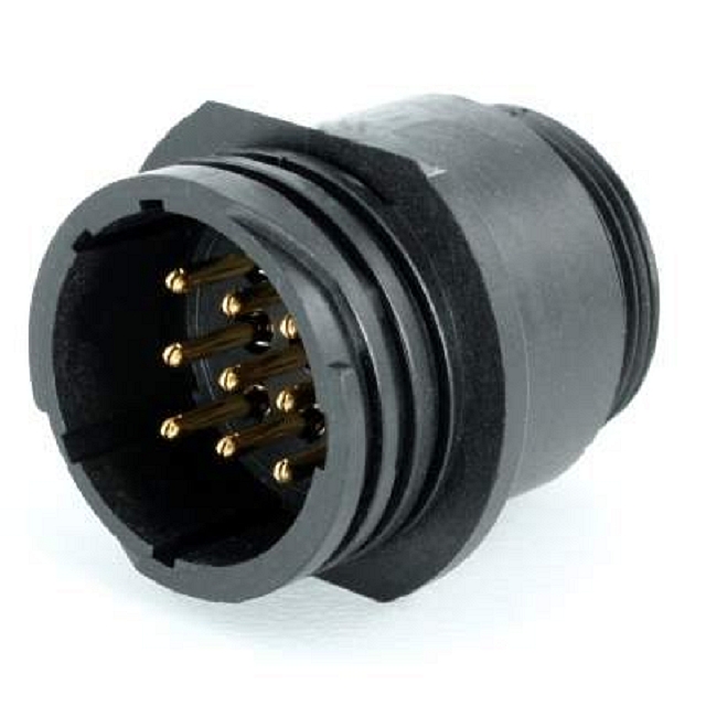 TT Cable fit receptacle male 9p - Size 17 - IP-65
