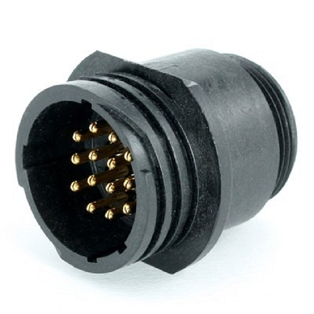 TT Cable fit receptacle male 14p - Size 17 - IP-65