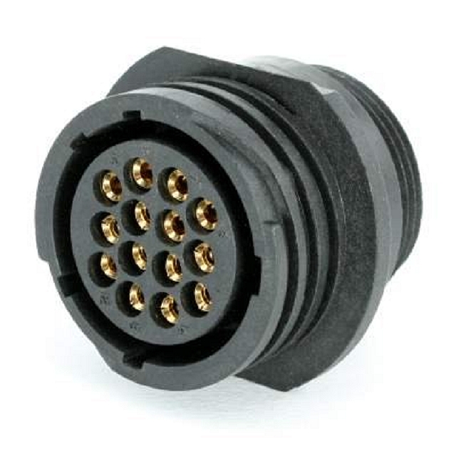 TT Cable fit receptacle female 14p - Size 17 - IP-65