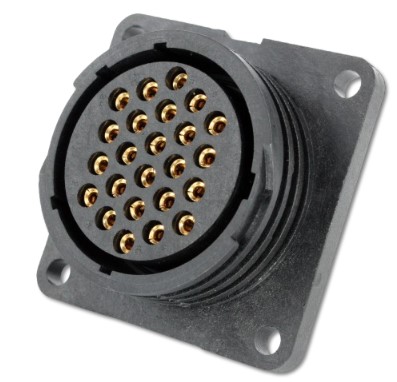 TT Panel mounted receptacle female 24p - Size 23 - IP-65