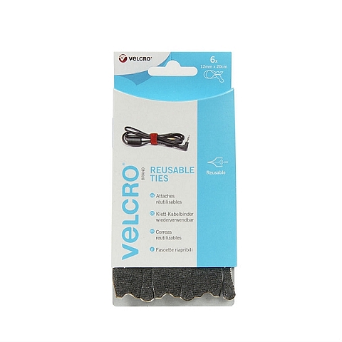 Kabelbinders 200mm x 12mm - schwarz - 6 stück